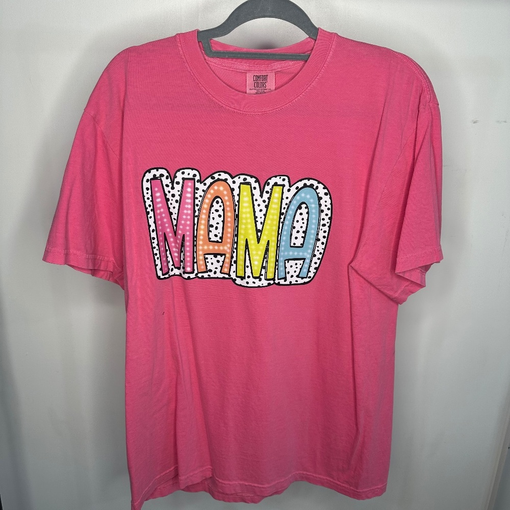 Comfort Colors Mama Tee-Size Large-100% cotton